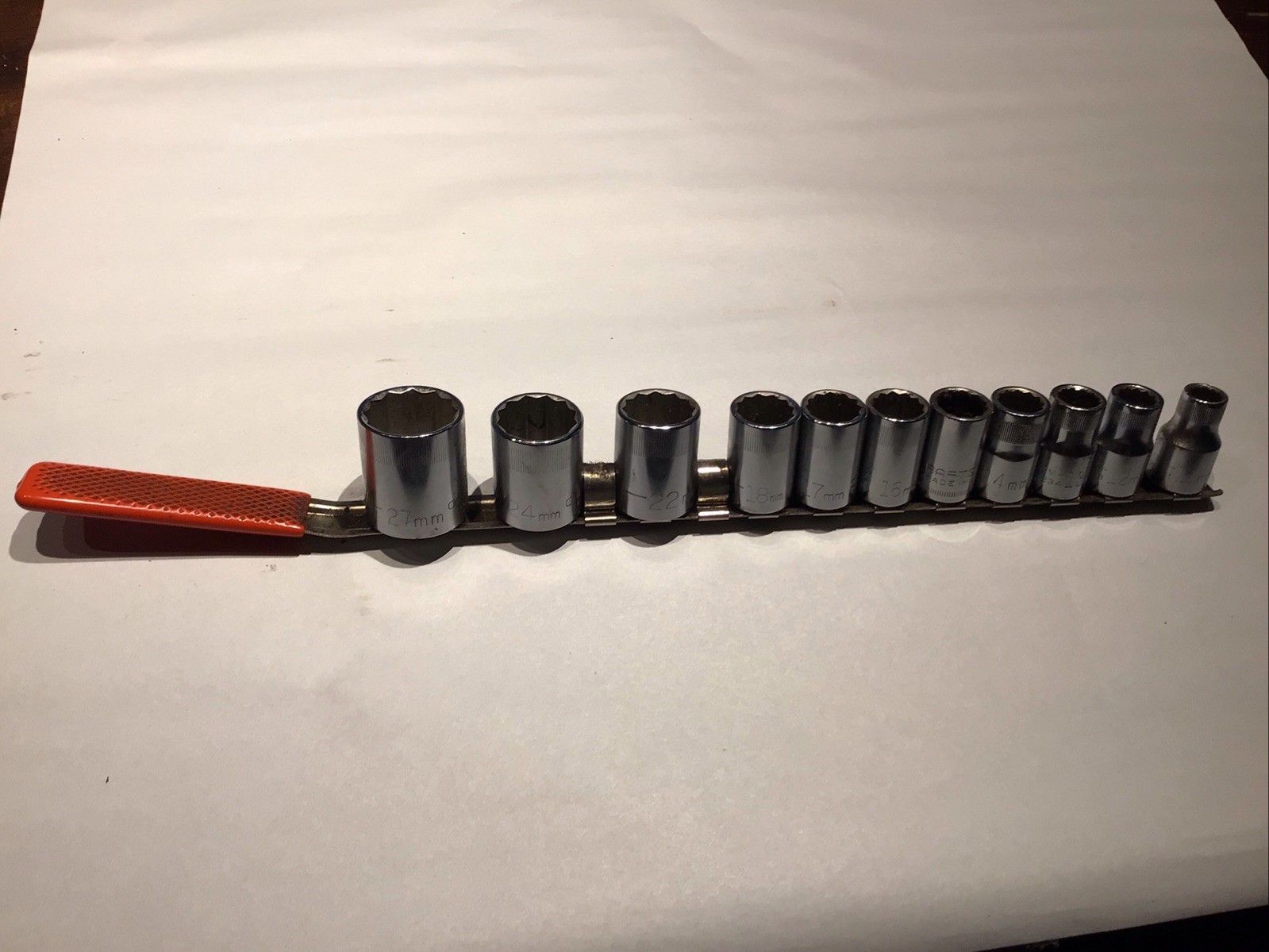 Craftsman 1/2 Drive Metric 12 Pt Sockets 10-27mm Lot Of 11