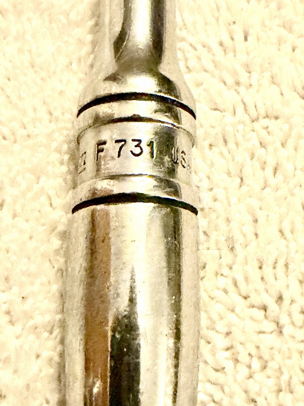 Snap On F731 3/8” Drive Flex Head Ratchet 11 1/4” Long Handle USA Made Chrome