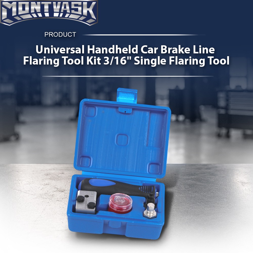 Universal 3/16» Double Flare Handheld Car Brake Line Flaring Tool Kit