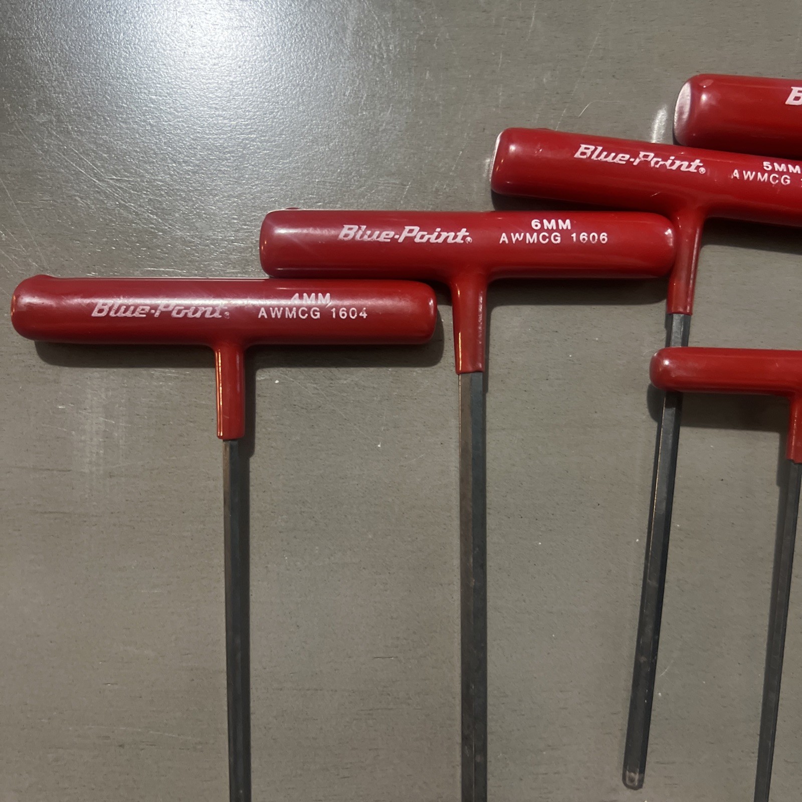 BLUE-POINT TOOLS 2 SETS 6 T-HANDLE HEX SAE & 8 T-HANDLE HEX METRIC WRENCHES