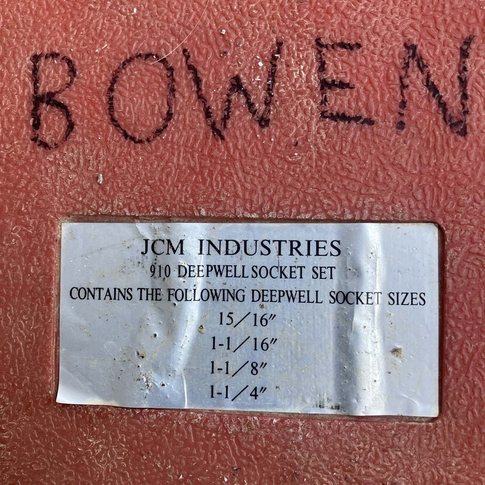 JCM INDUSTRIES Heavy Duty Deep socket set ￼15/16 -1 1/16 -1 1/8 1 1 /4Plumbing