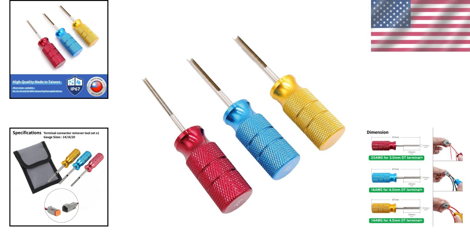 Stainless Steel Terminal Release Tool Set – Safe Release for Vehicle Wiring