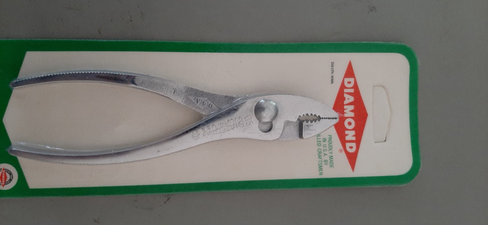 NOS Diamond Tool Horseshoe 5″ Regular Nose Cutter Slip Joint Pliers K15 K15H 1A