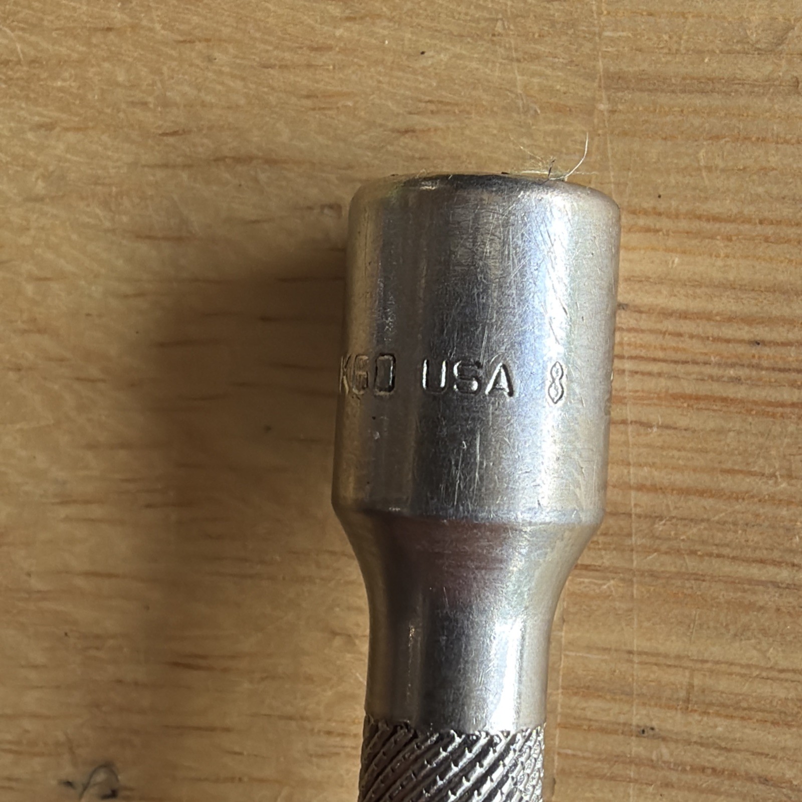 Snap On Tools 6″ Long Socket Extension 1/4″ Drive Knurled TMXK60 Made in USA