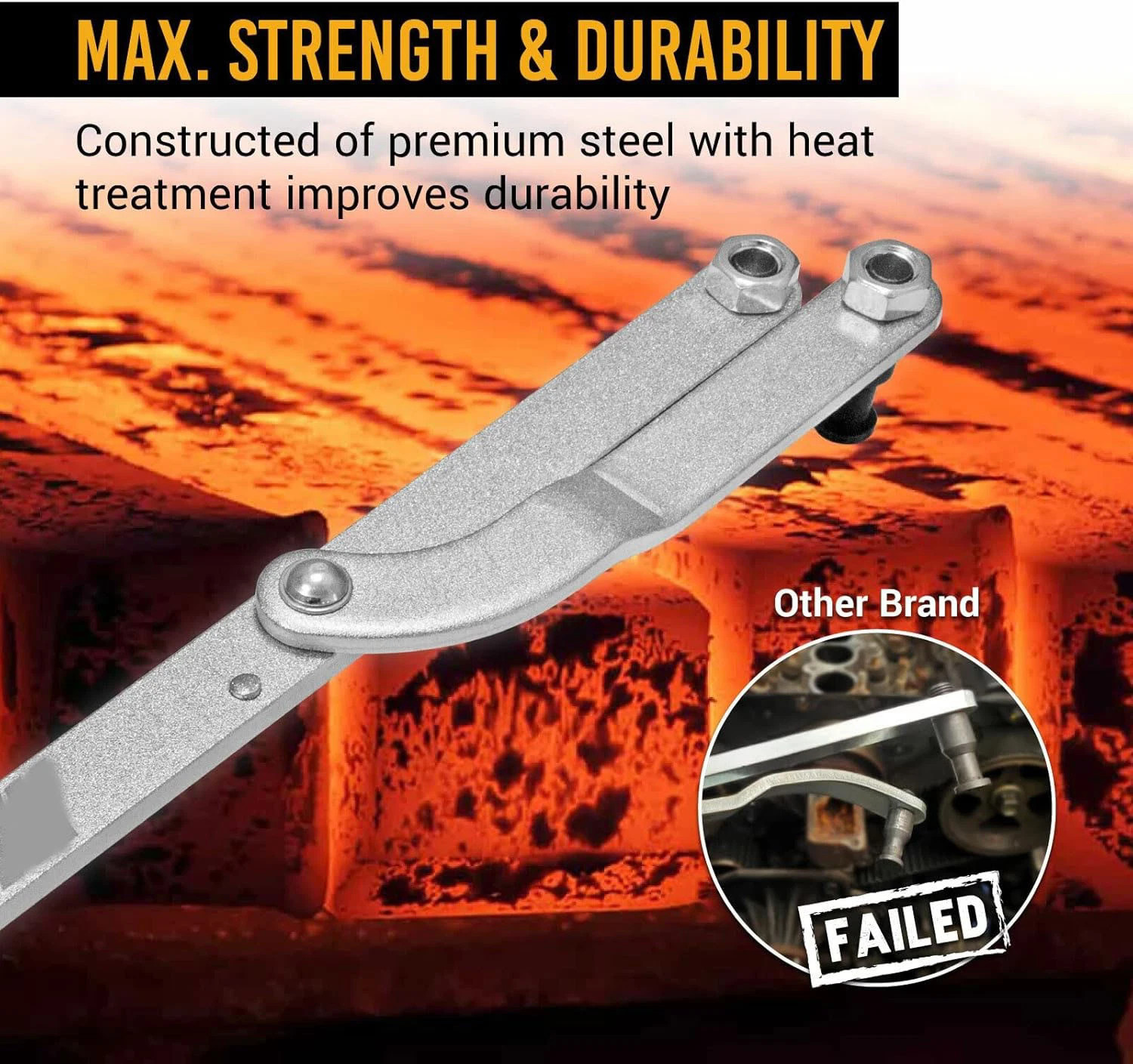 Universal Camshaft Pulley Fan Clutch Alignment Removal Holding Wrench Tool Set