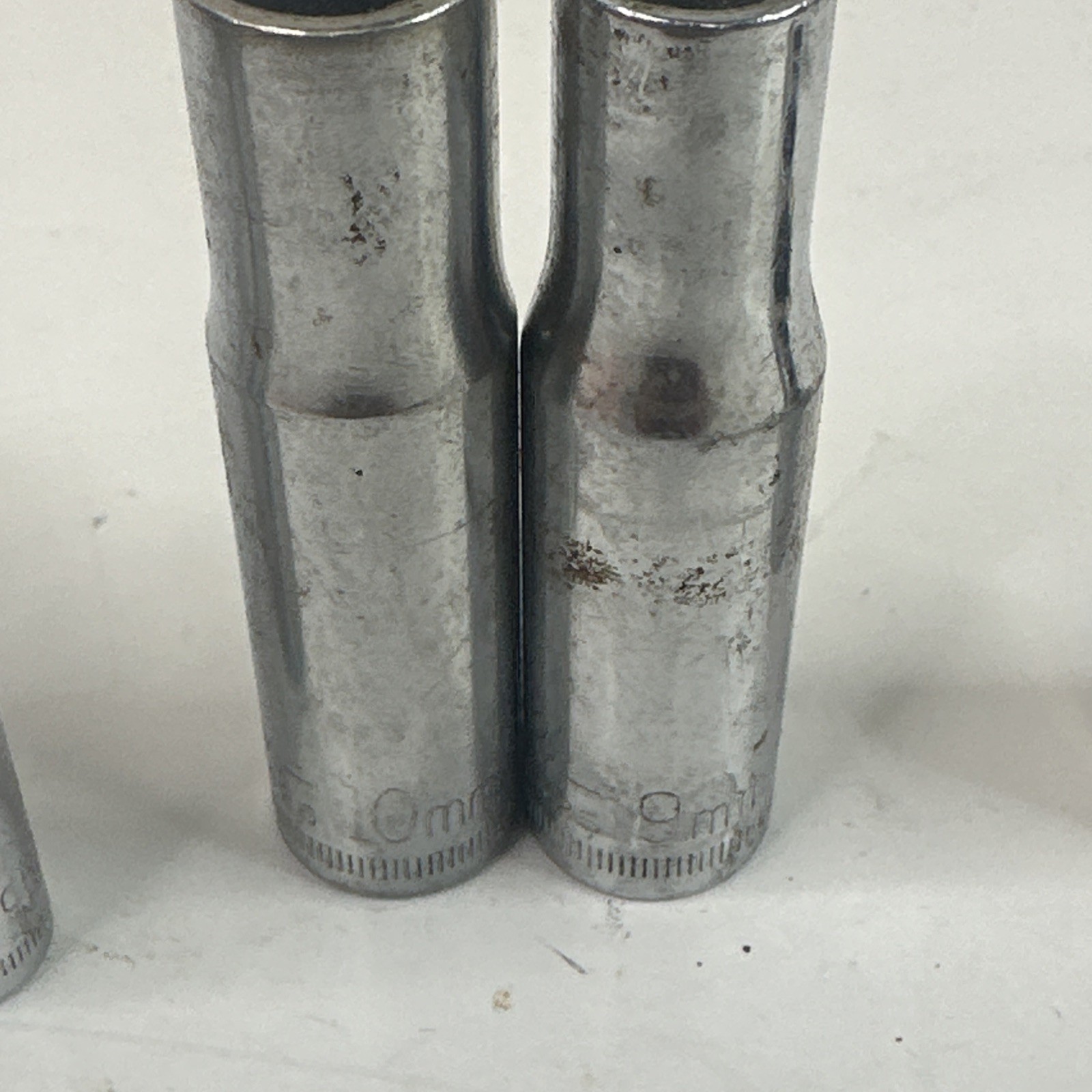 Vintage 15 Piece Craftsman 3/8″ Drive METRIC Mostly V Series Deep Socket Lot