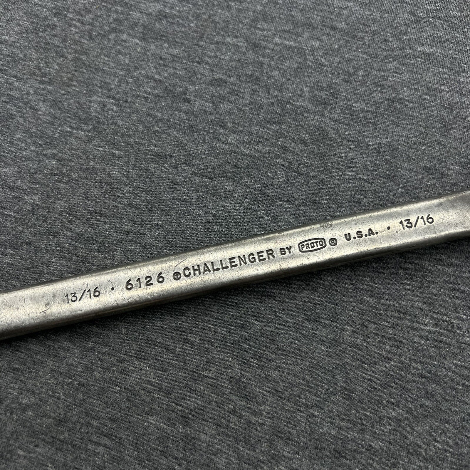 Vintage Challenger by Proto 6126 Combination Wrench 13/16 USA 10 1/4 Inches long