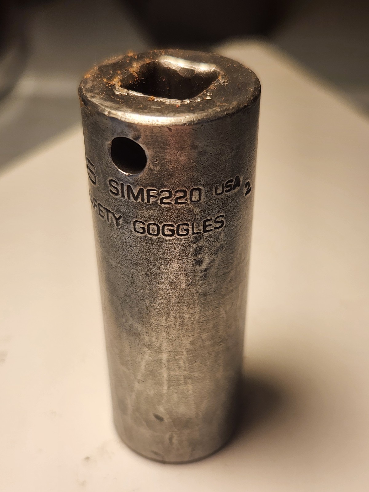 Snap-on Tools 3/8″ Drive 11/16″ SAE Deep 6PT Deep Impact Socket SIMF220 USA