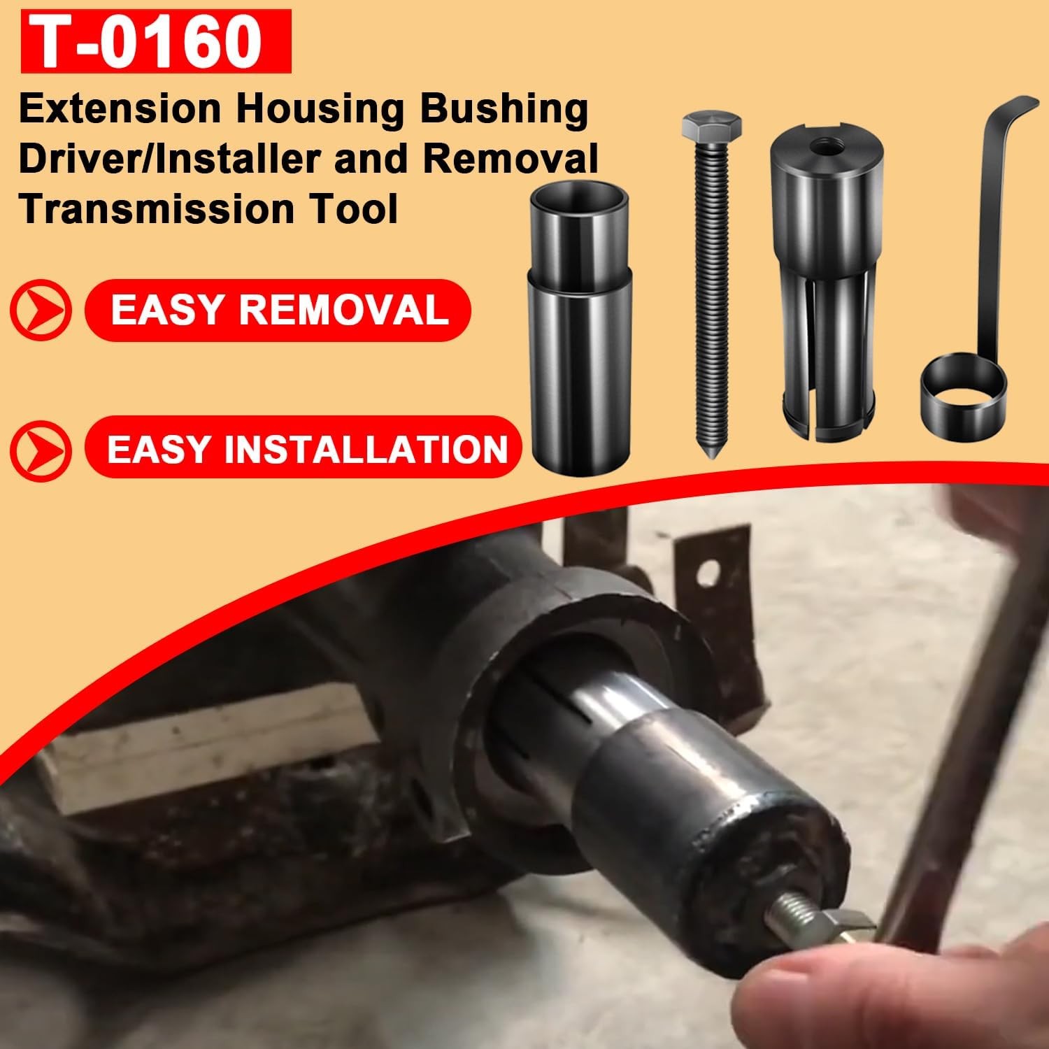 T-0160 Extension Housing Bushing Driver Remover Installer Tool For Transmission