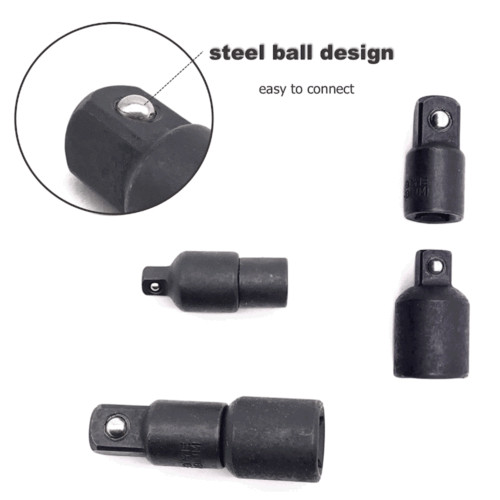 4-pack 3/8″ to 1/4″ 1/2 inch Drive Ratchet SOCKET ADAPTER REDUCER Air Impact Hwc