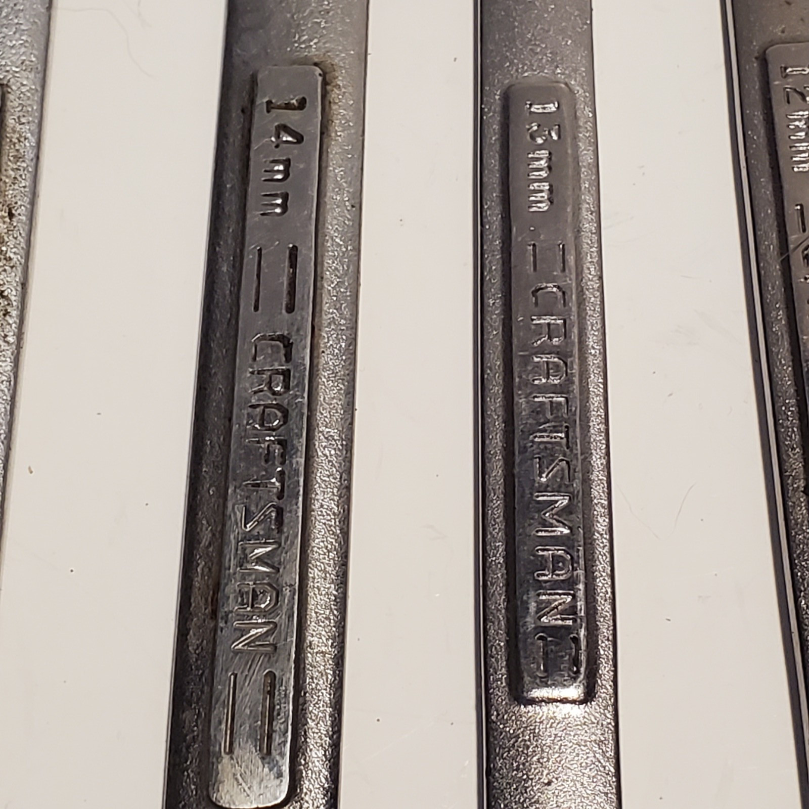 Vtg Craftsman 5 pc Metric Wrench Lot 11mm-15 mm USA Mixed V Series