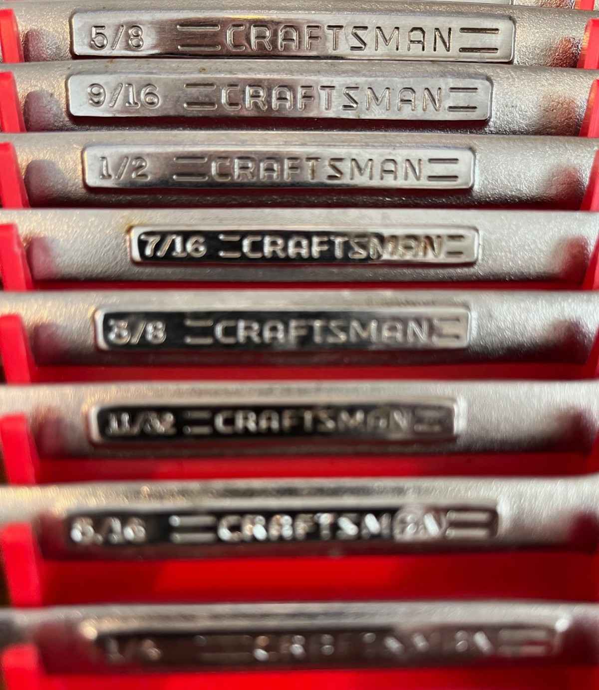 Vintage Craftsman VA USA 13pc SAE 6 Pt Combination Wrench Set 1/4″ – 15/16″ Rare