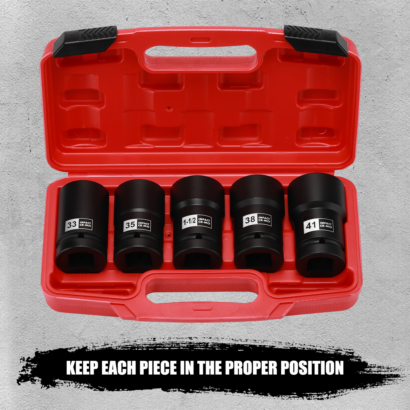 1-Inch Drive Budd Socket Set 33mm,35mm 38mm,1-1/2″,41mm Metric & SAE CR-MO