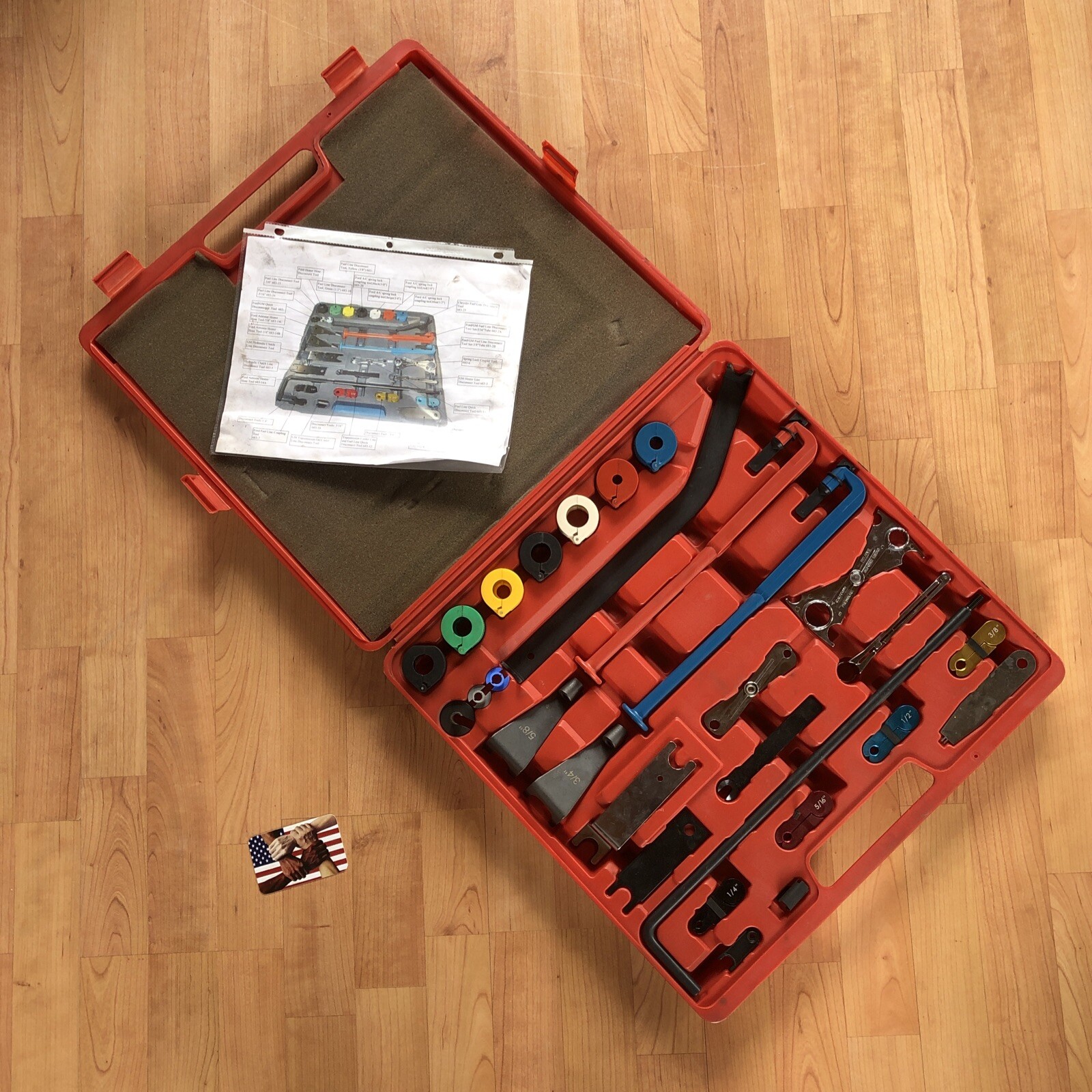 Cal-Van Master Quick Disconnect Tool Kit Fuel AC Hydraulic Coupling Line HRR 683