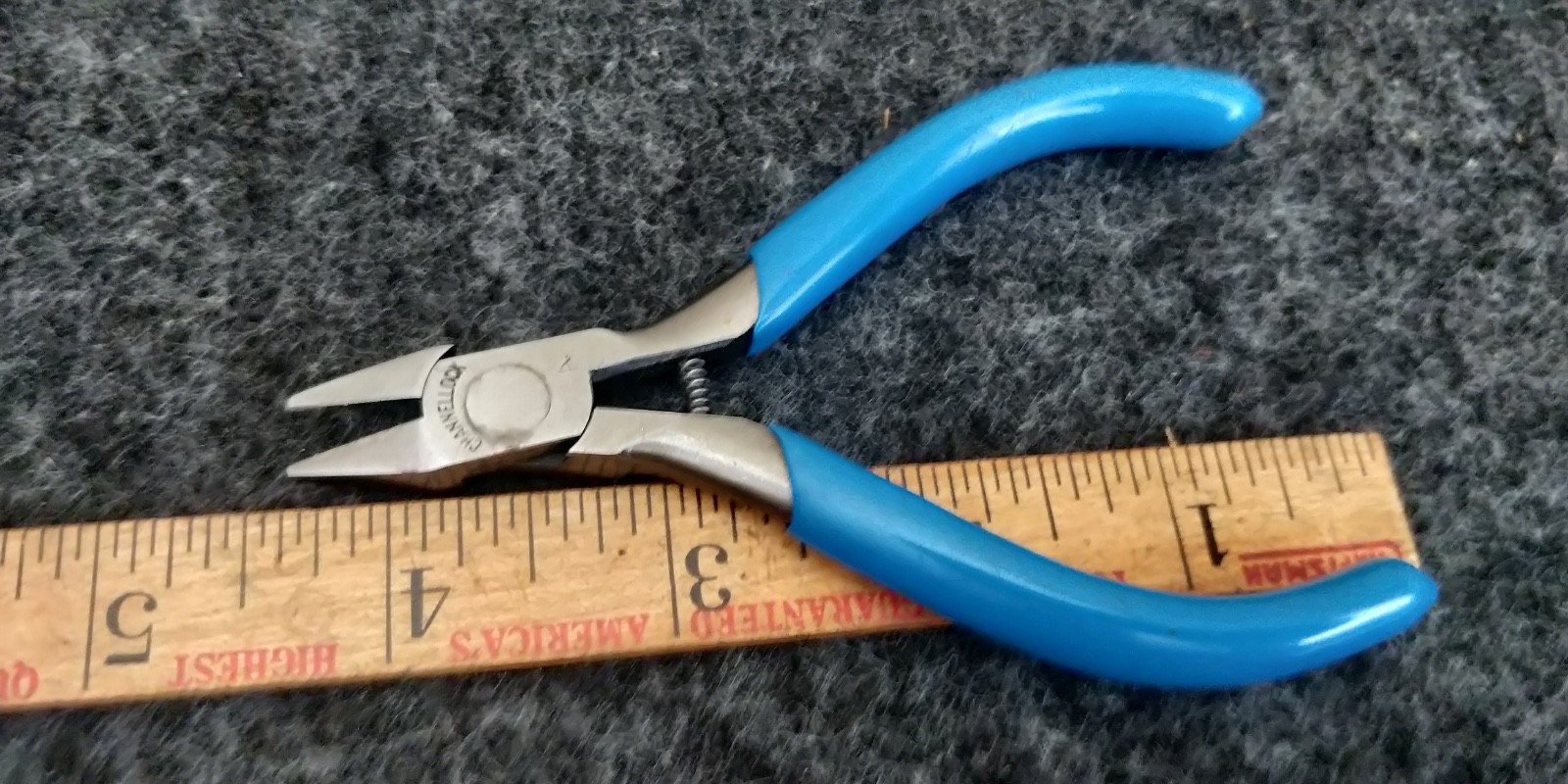 Channellock 40S 4-1/4 Inch MINI Diagonal Flush Cutting Plier Spring Act USA