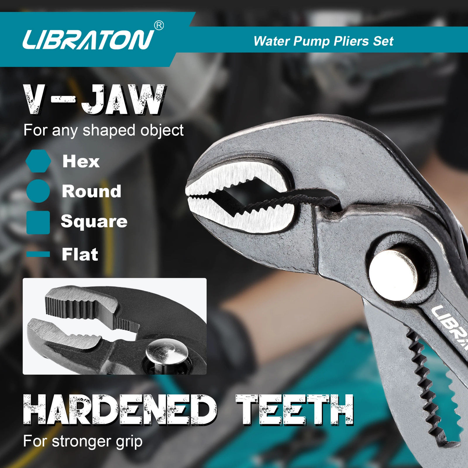 7/10/12 Inch Water Pump Pliers Quick-Release Water Pipe Pliers Adjustable