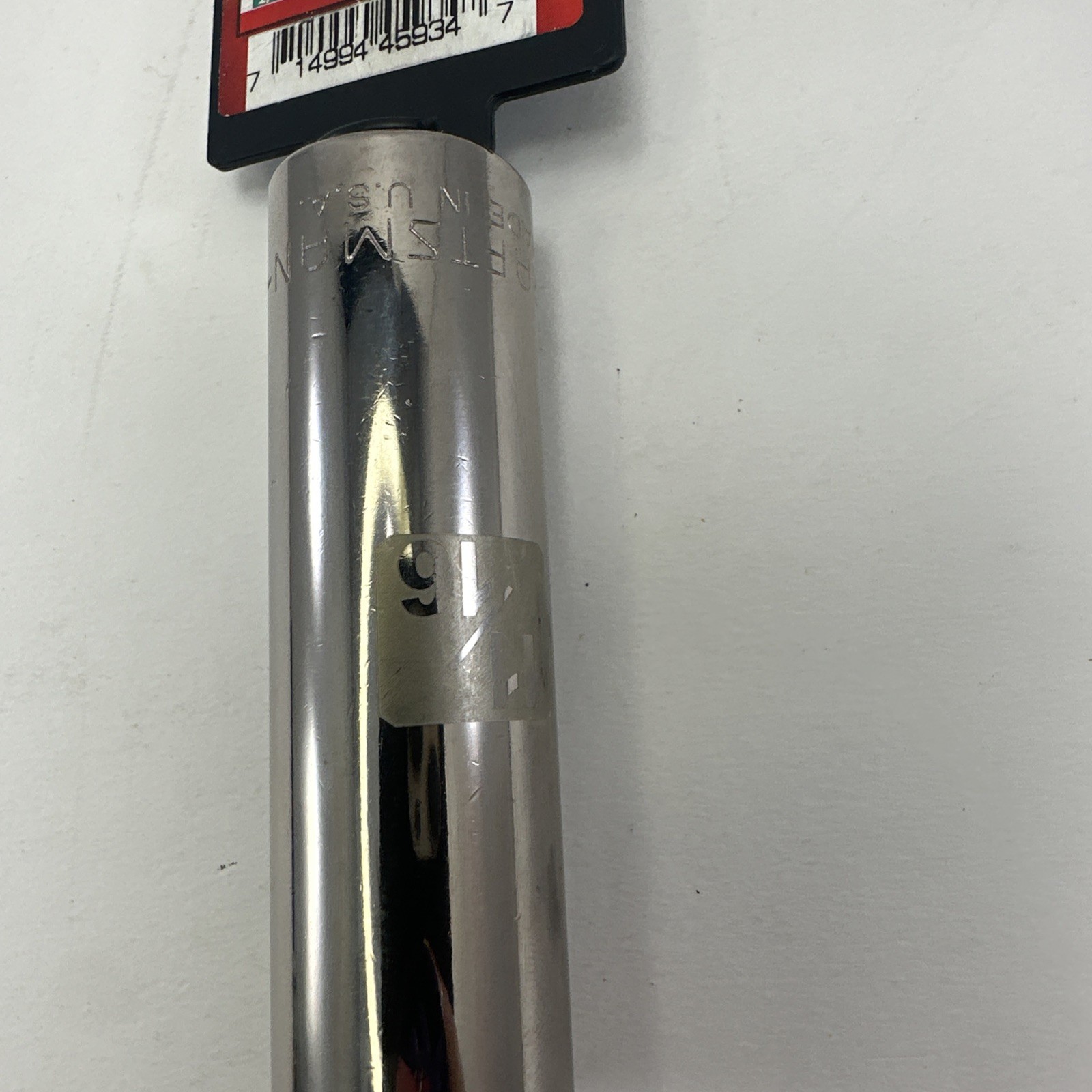Craftsman 1/2″ Drive 11/16″ 6 Pt Deep Socket SAE Easy Read 45934 USA New NOS