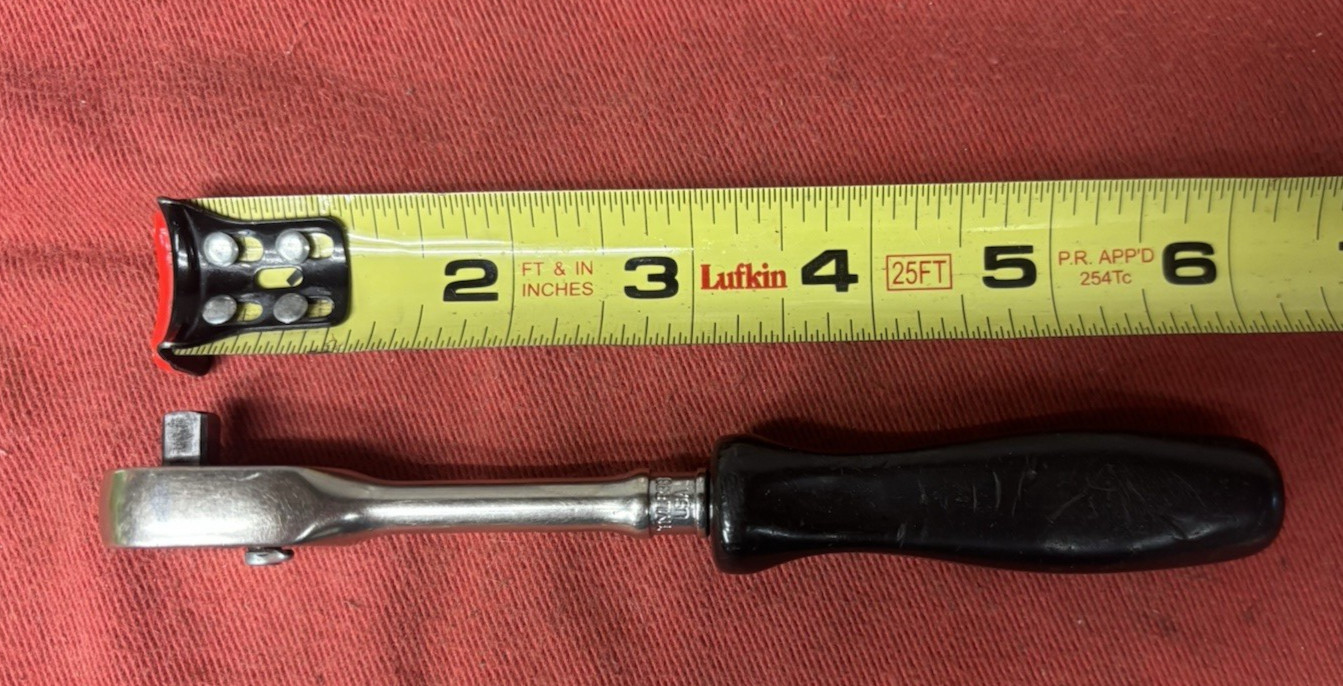 Snap on 1/4dr. black hard handle ratchet TML836 30t no owner marks