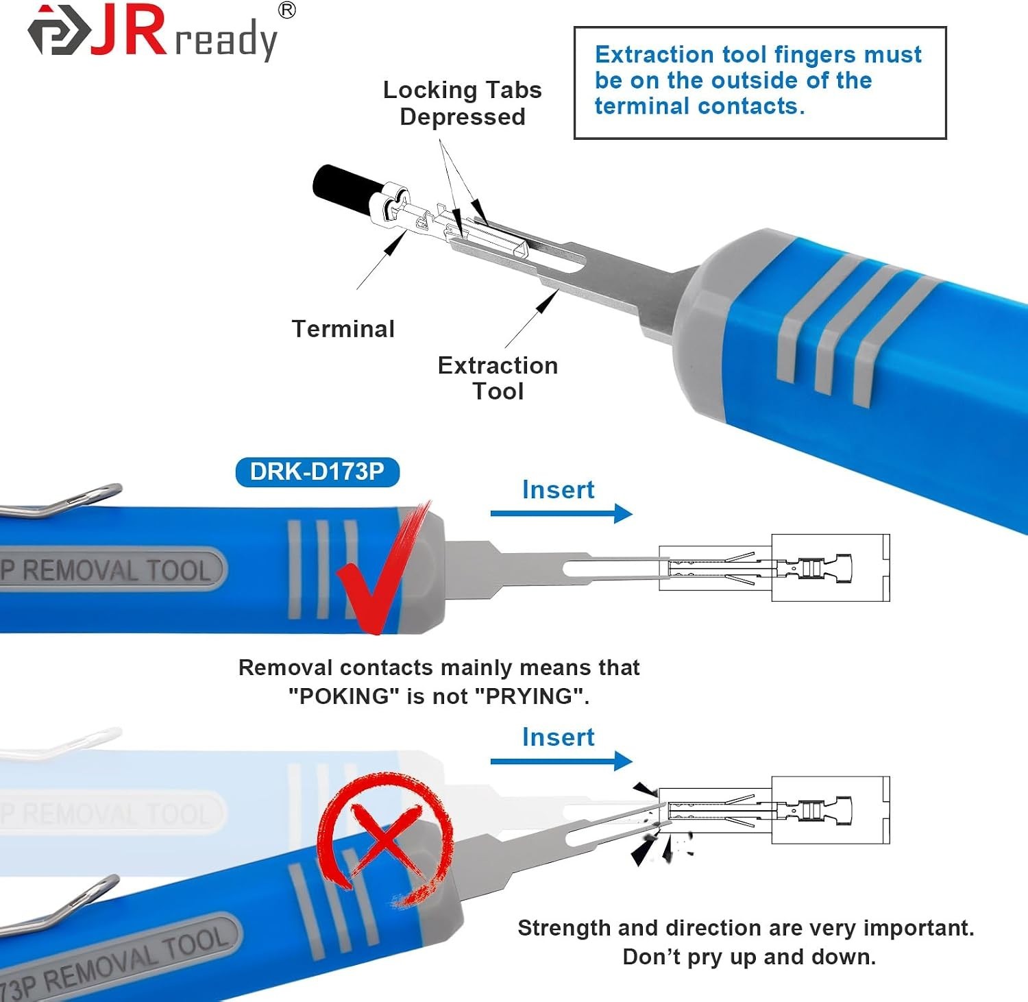 Efficient Molex Mini-Fit Jr. Pin Removal Tool with High-Grade Alloy Steel Tip