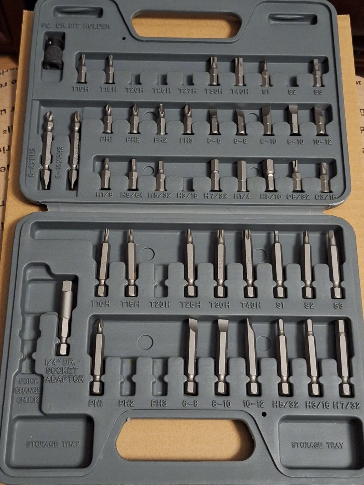 NOS Blue-Point by Snap On YA52PBSQC 52pc* 1/4″ Drive Power Bit Set