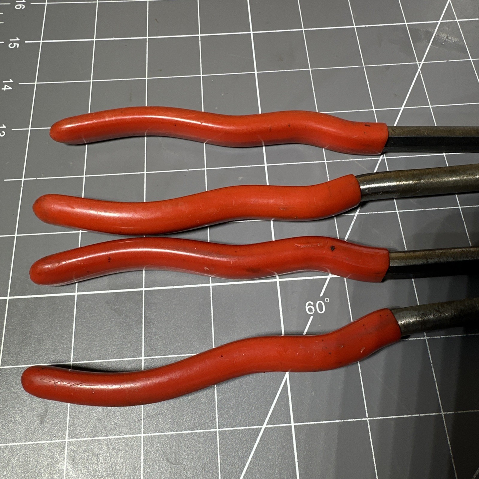 MAC Tools Long Reach Bent & Straight Pliers P116BN & P116S 16″ XL USA Vintage