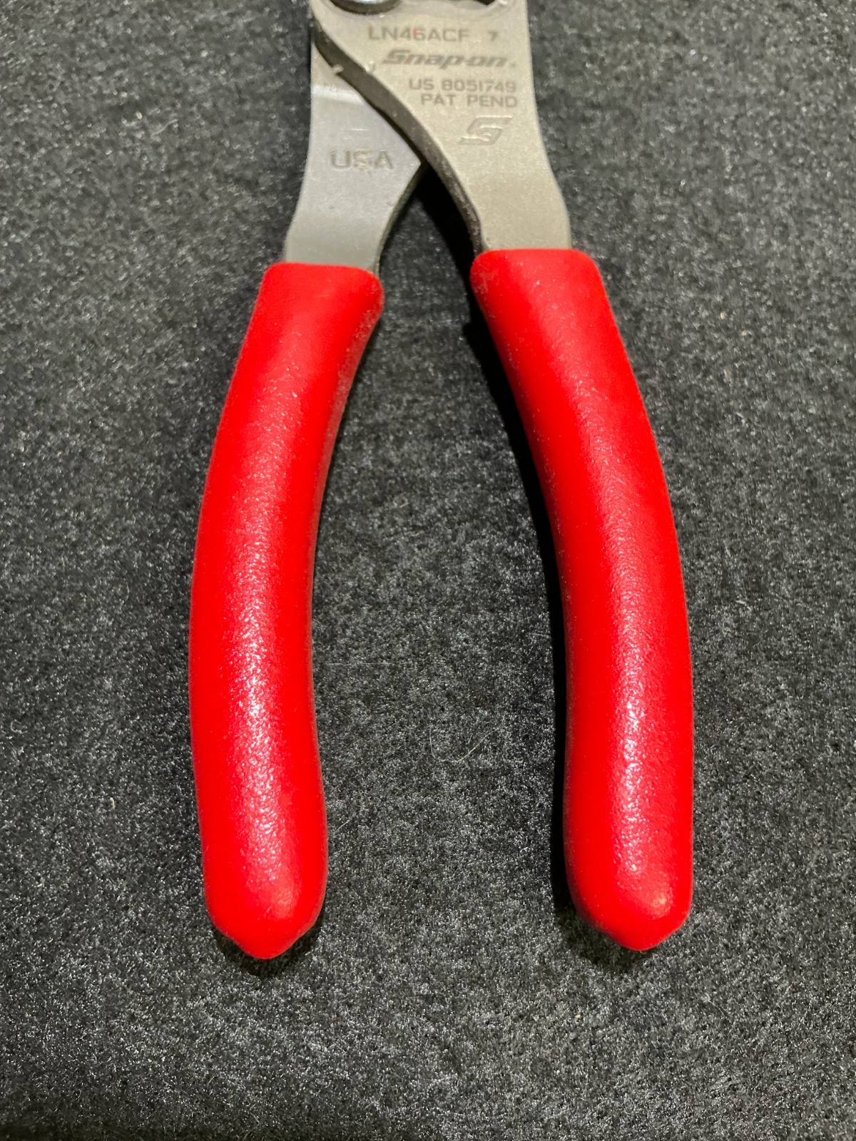 Snap On 7″ Long Red Soft Grip Slip Joint Pliers LN46ACF