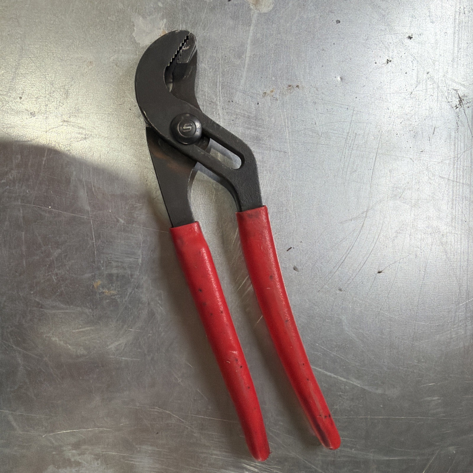 Snap-on | 91ACP | Adjustable Joint Interlocking Channel Pliers Red Handle USA