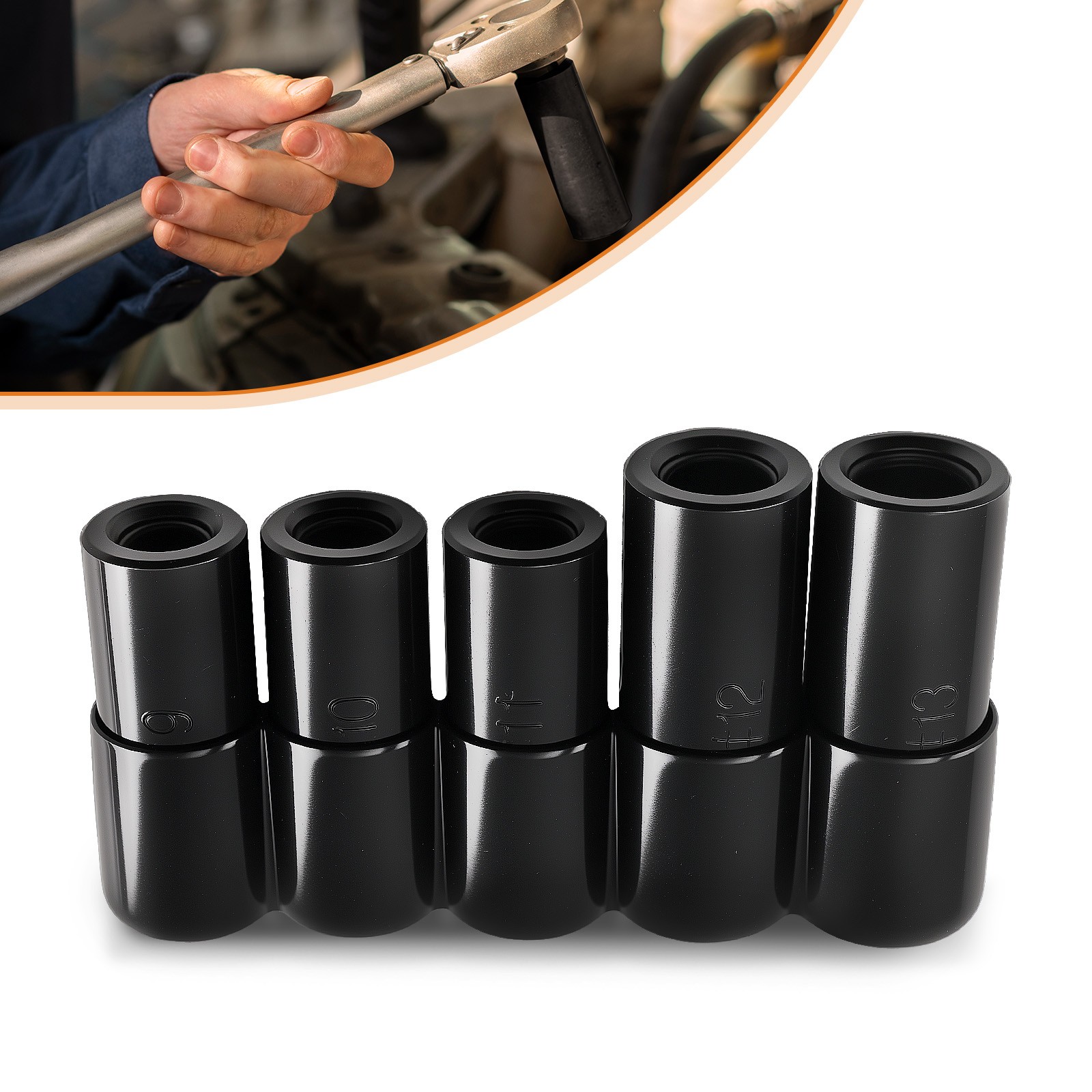 71670 Large Tap Socket Set 5pc 1/2″ Dr for 5/8″-1″ Taps