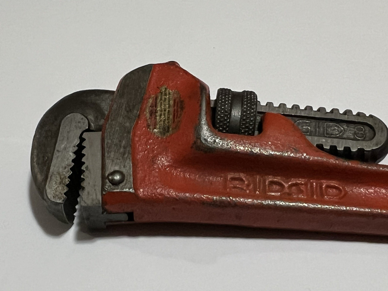 RIDGID Vintage Ridge Tool Co 8″ Heavy Duty Straight Pipe Wrench USA NICE