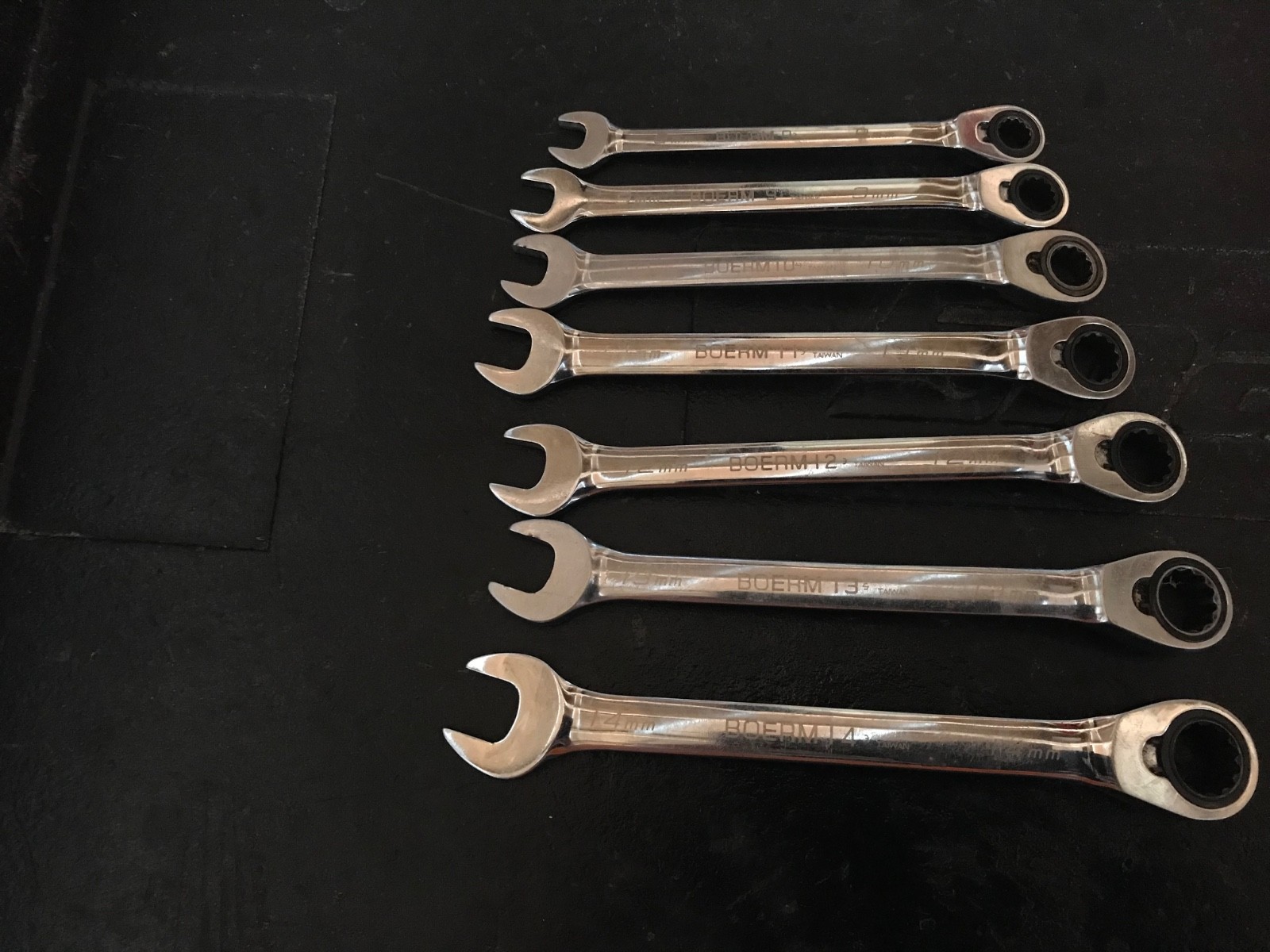 Blue Point BOERM712 Metric Ratcheting Reversible 12pc Wrench Set 8-19mm