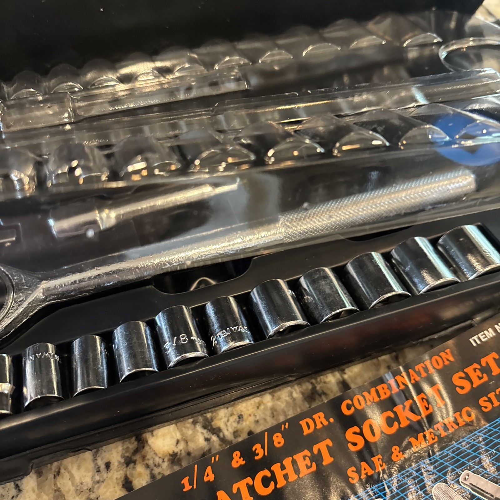 Cobra 40 pcs. Socket Wrench Ratchet Set Tool with Case Vintage