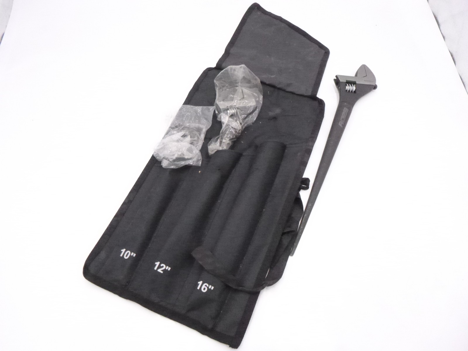 SEDY SDY-81053 3-Piece Adjustable Spud Wrench Set 10″ 12″ 16″ Black Oxide