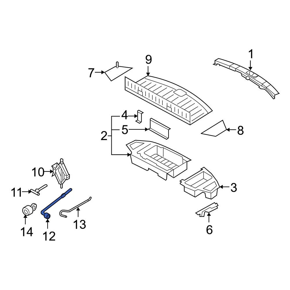 Mazda LD4769671 Wheel Lug Wrench