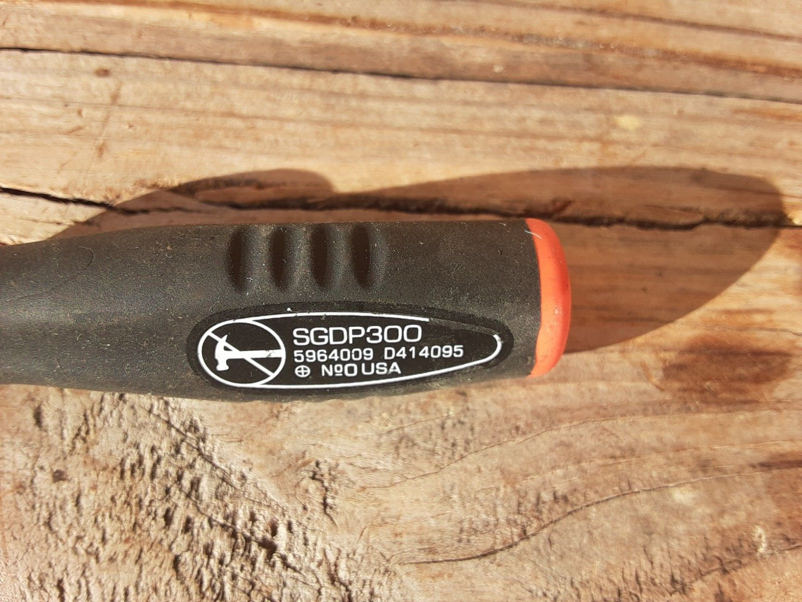 SNAP ON SGDP300 BLACK ORANGE SOFT GRIP HANDLE #0 PHILLIPS MINI SCREWDRIVER SGDP