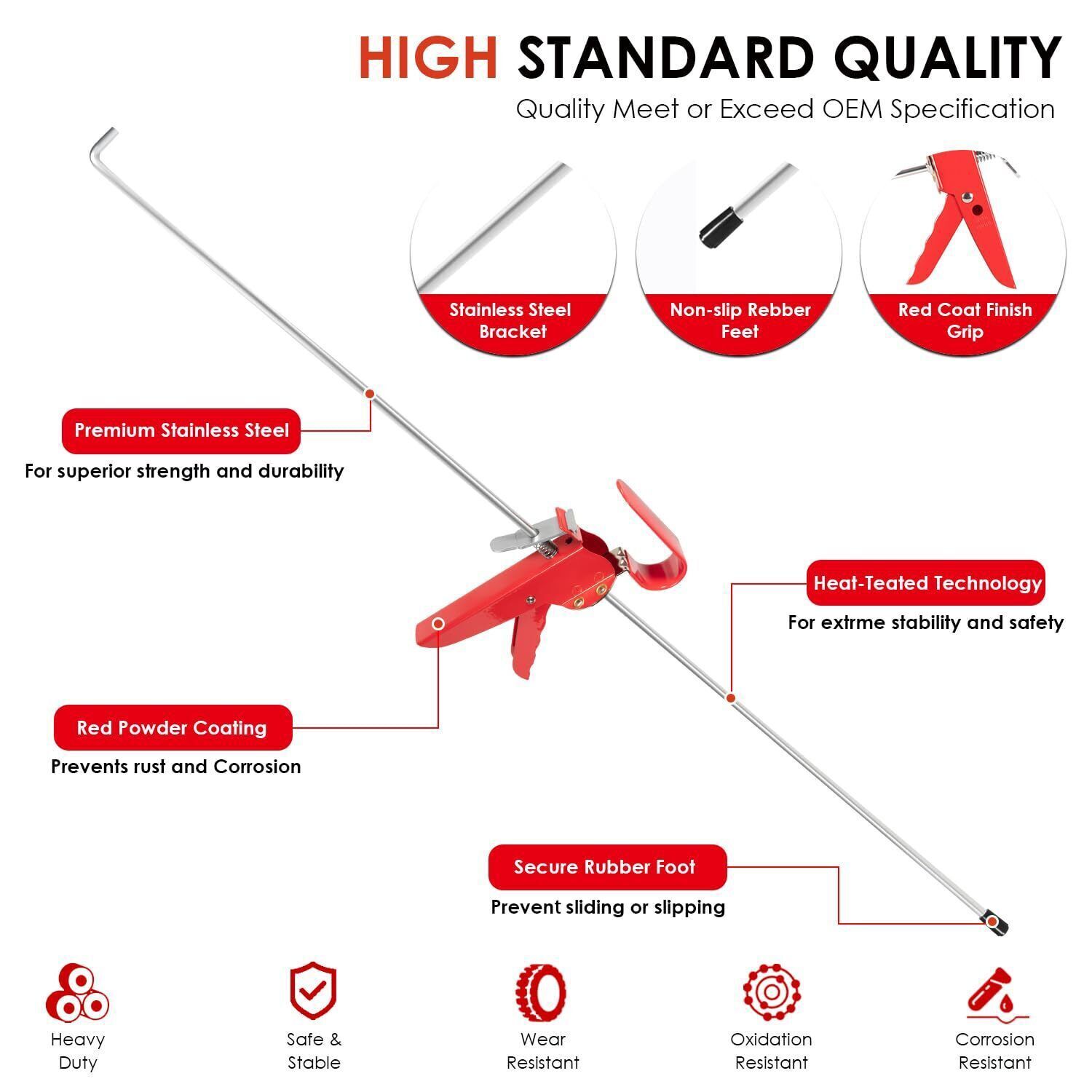THE393 36″ Brake Pedal Depressor For Car Testing, Repairing & Auto Maintenance