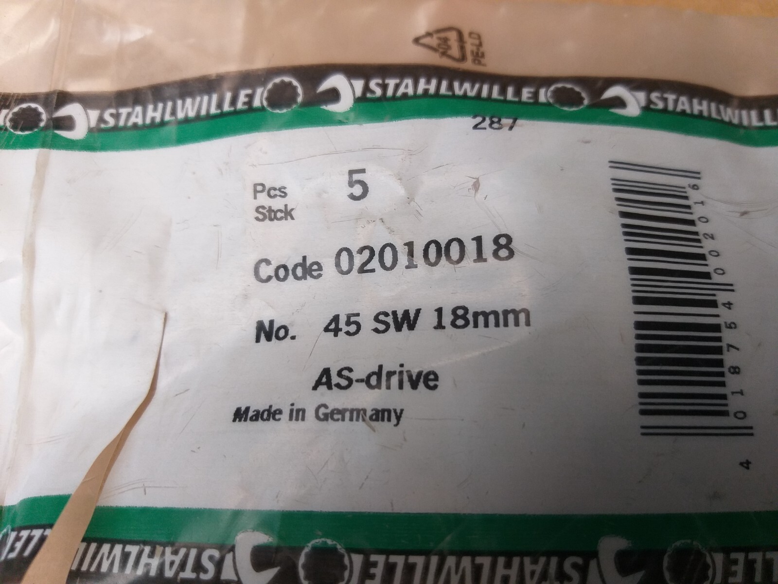 Stahlwille 18MM 3/8″ Drive Shallow 12 Point Chrome Socket 45-18 Made in Germany