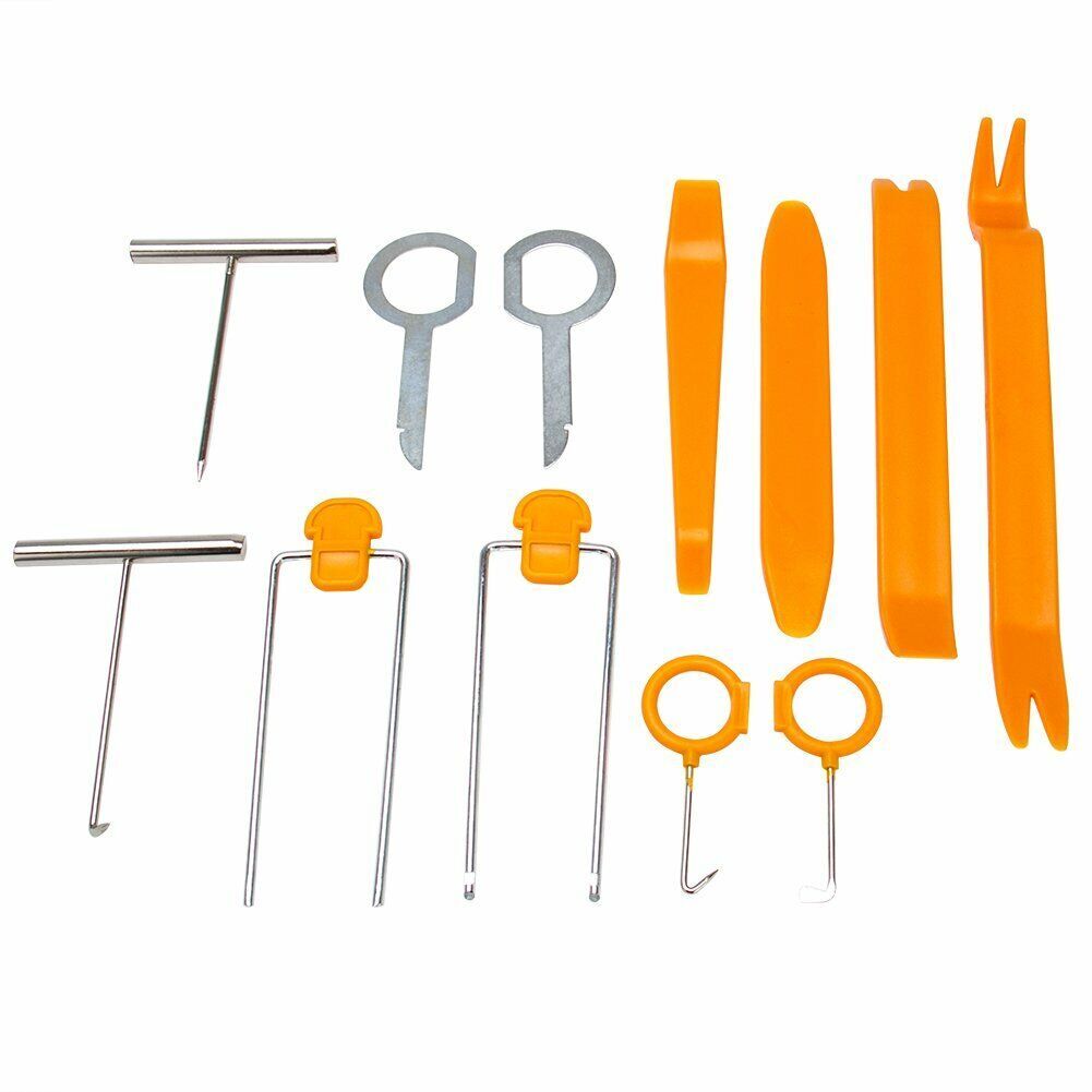 Universal Removal Pry Open Tools Kit Car Dash Door Trim Panel Clip Radio/Lights