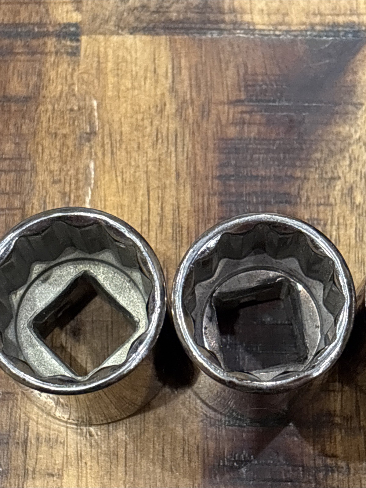 Craftsman 1/2” Laser Shallow Socket Set 9mm – 22mm 1/2” Drive 12pt 11pc USA EUC