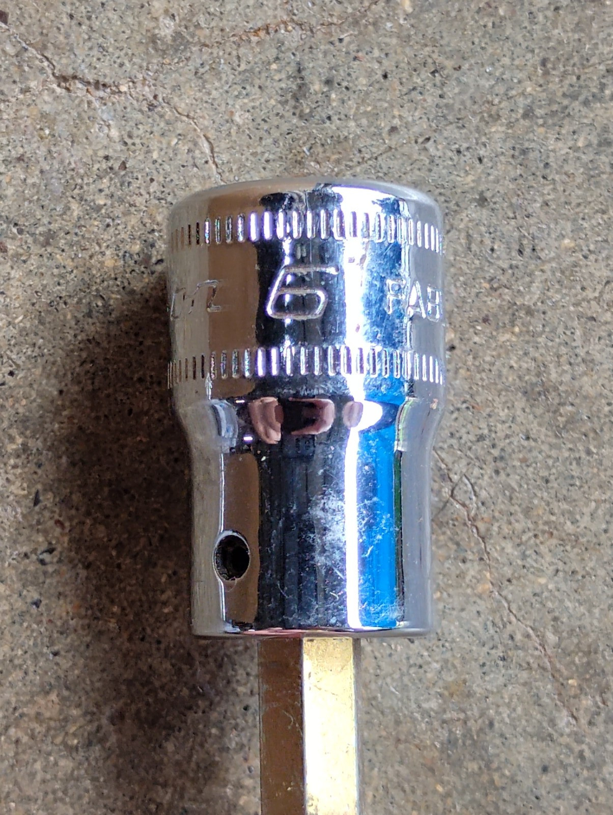 Snap-On 6mm, Long Length Ball Hex Socket 3/8″ Drive FABLM6 Made in USA
