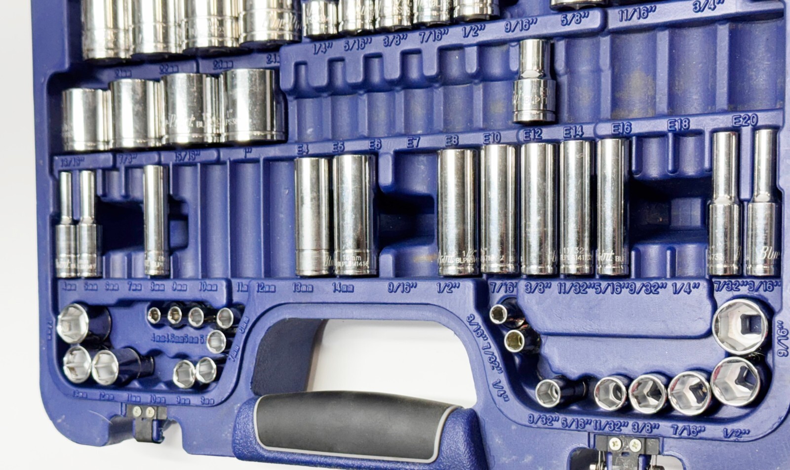 81/155 Pieces Blue-Point BLPGSSC155 Combination Drive SAE/ Metric 155 pc General
