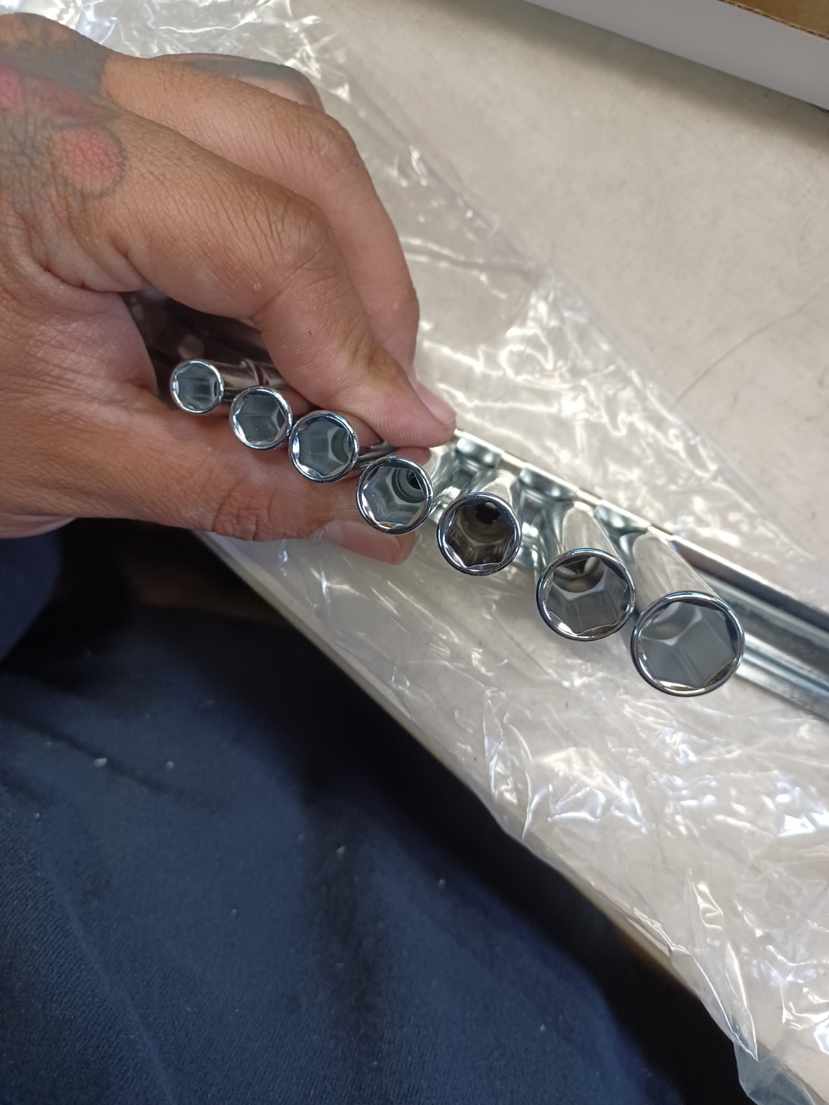 Steelman 7 Piece 1/4 in. Drive Deep Well Socket Set SAE 78520