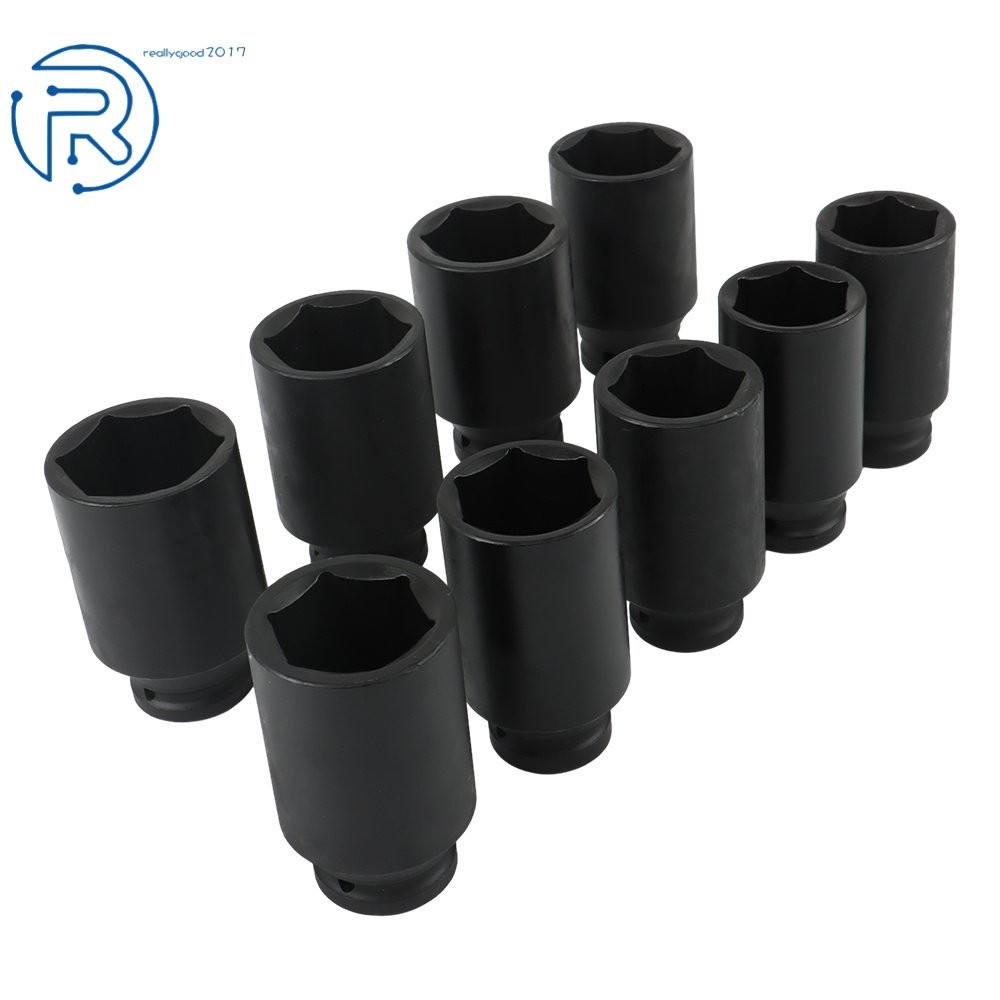 Deep Impact Socket Tool 9Pcs/Set 1/2″ Drive Metric Axle Hub Nut Socket 29-38mm