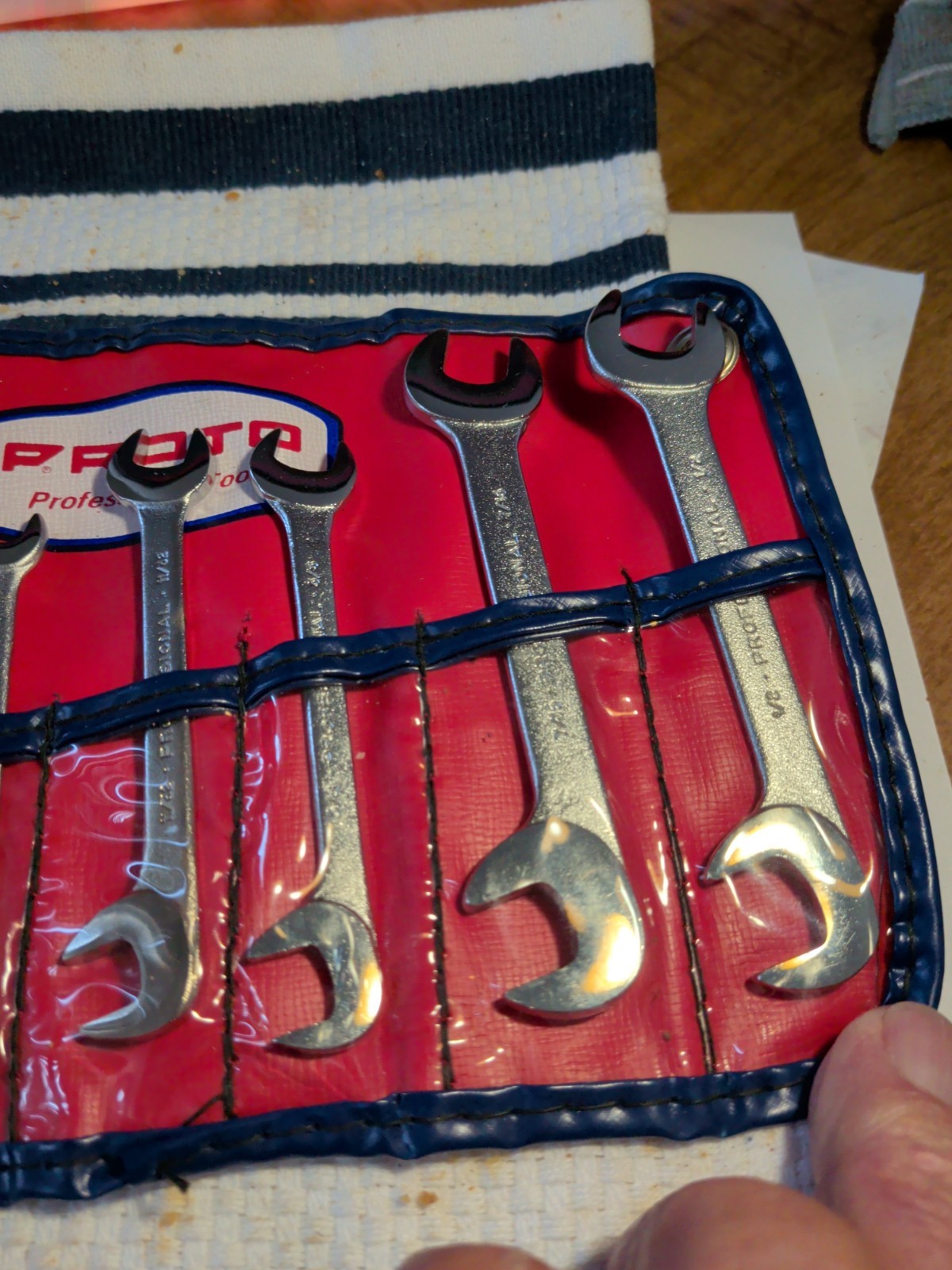Proto Professional 9 Piece Open End Ignition Wrench Set 7/32″ – 1/2″