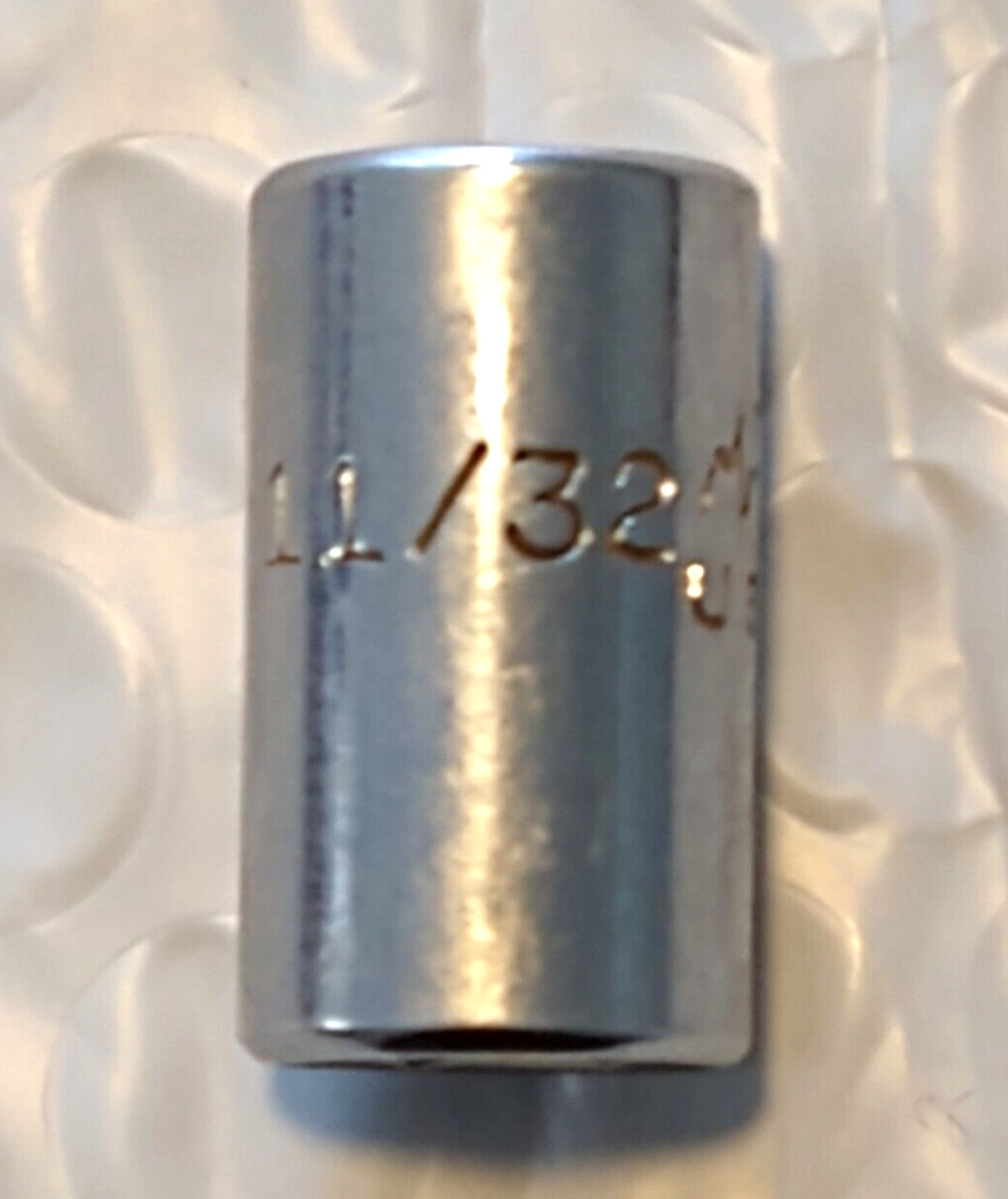 MAC TOOLS M116, 1/4″ DRIVE, 11/32″ SOCKET, SHALLOW, 6 POINT.