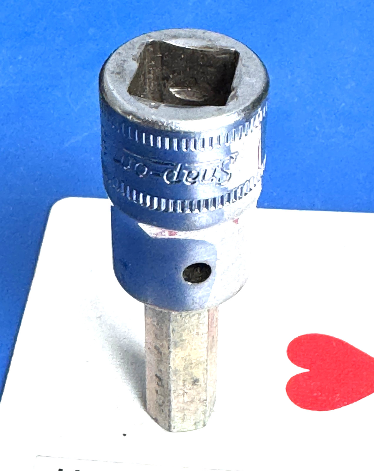Snap-on tools USA 3/8″ drive Standard Metric 8mm Hex socket wrench FAM8A new bit
