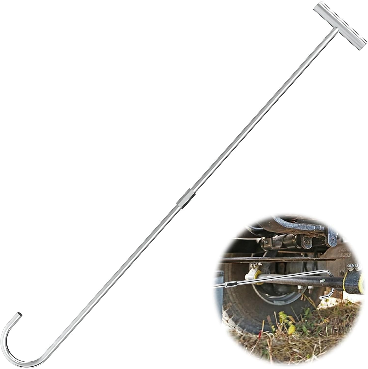 ForoGore 1 Pack 5th Wheel Pin Puller 32″ Solid Steel Chrome Plated 1-Pack
