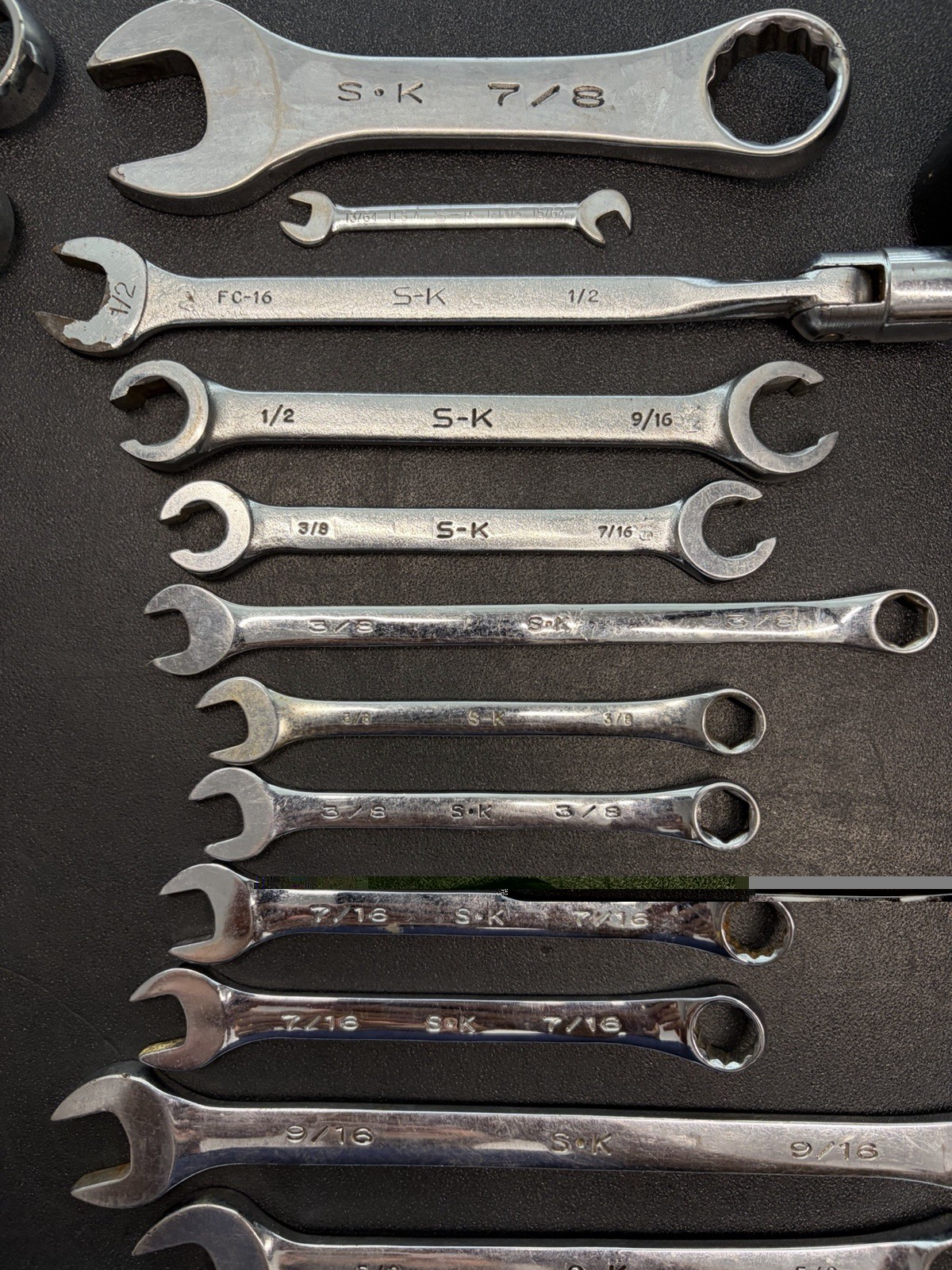 SK Tools Polished Wrench Lot Of 41