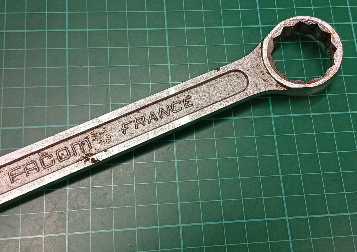 Vintage Facom Vanachrome No40, 27mm Combination Spanner, Made In France