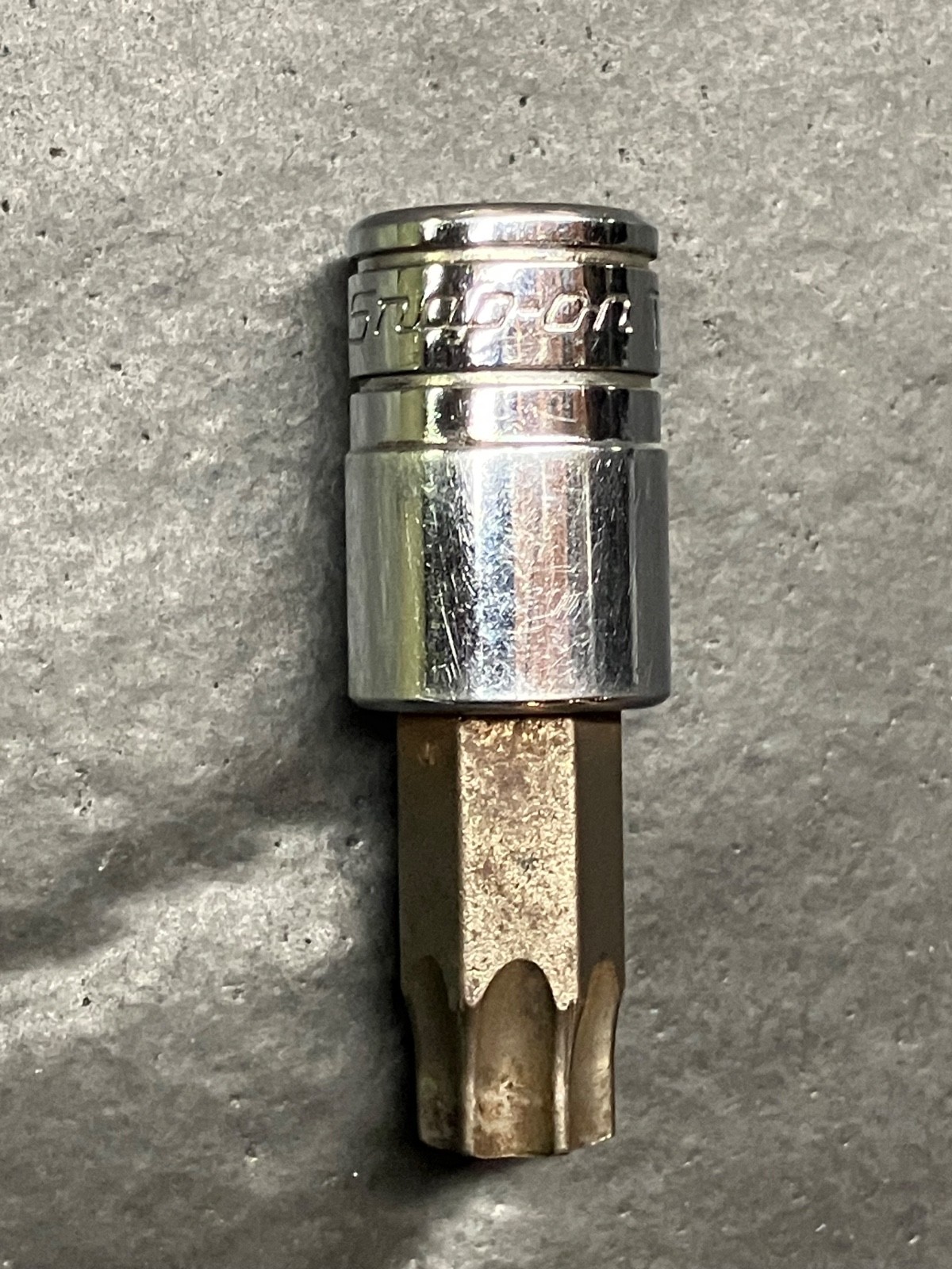 SNAP-ON Standard T55 Torx Bit Chrome Socket Driver 3/8” Dr. – USA – (g)