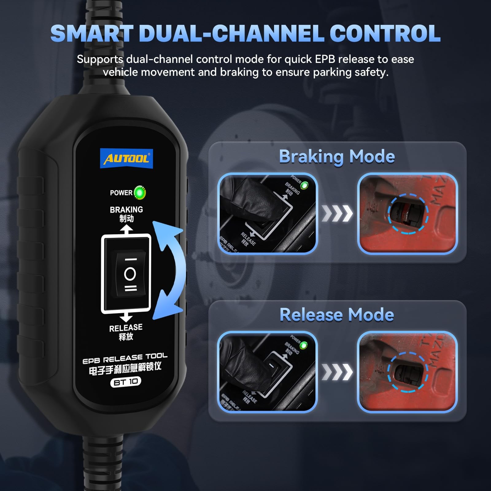 Electronic Parking Brake Tool for Emergency Release & Reset Control